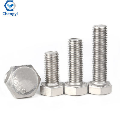 Montado parafusos e porcas hexagonais SS304 aço inoxidável DIN931 DIN933 DIN934 para o seu