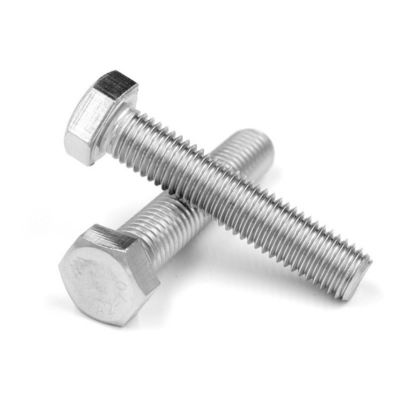 Aço inoxidável A2 A4 DIN931 Ferradura e porca hexadecimal parcial de meio fio com estoque de lavadora