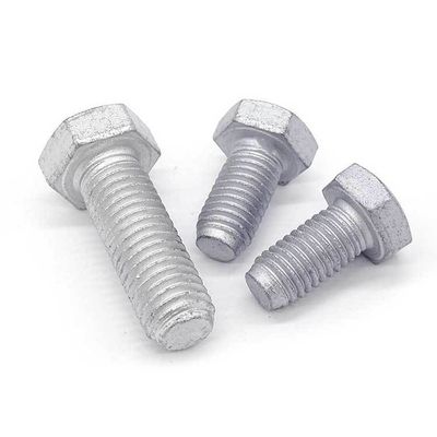 Alta resistência HDG galvanizado a quente DIN933 DIN931 Hexagon Head Bolts para aço