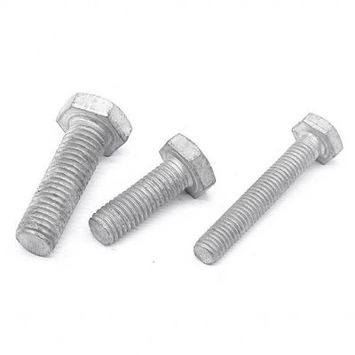 Alta resistência HDG galvanizado a quente DIN933 DIN931 Hexagon Head Bolts para aço