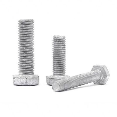Alta resistência HDG galvanizado a quente DIN933 DIN931 Hexagon Head Bolts para aço