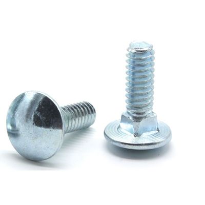 O parafuso DIN603 da Handan Fastener com acabamento revestido com zinco e certificação ISO9001