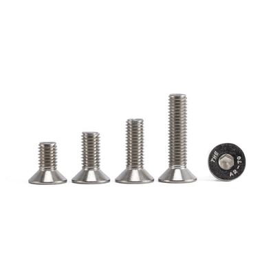 DIN ANSI de aço inoxidável A2 70 A4 80 CSK cabeça plana Hex Socket parafuso parafuso