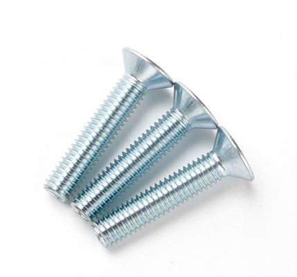 Ferramenta de fixação de mão Directo Branco Azul Zinco Revestido DIN7991 CSK cabeça plana Hex Socket parafuso de parafuso