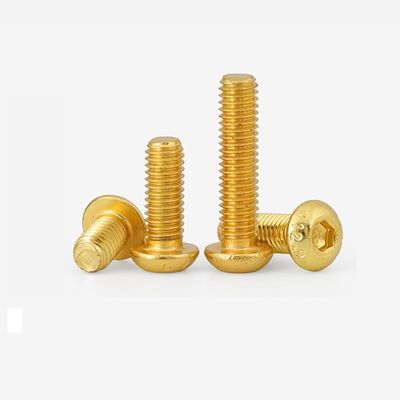 M5-M100 Brass de cobre ISO7380 Hex Socket Button Head Security Cap Screw Bolt para Industrial