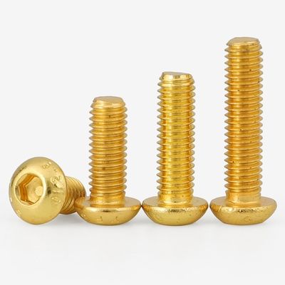 M5-M100 Brass de cobre ISO7380 Hex Socket Button Head Security Cap Screw Bolt para Industrial