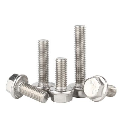 M5-M100 Parafuso de flange mecânico com hexágono exterior galvanizado e superfície antiderrapagem