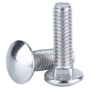 304 aço inoxidável cabeça de carroço semi-redonda parafusos M6-M16 DIN603 grau 8.8 Galvanizado
