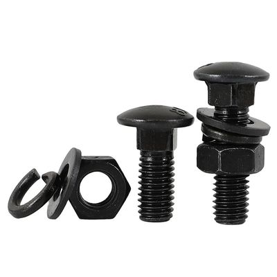 304 aço inoxidável cabeça de carroço semi-redonda parafusos M6-M16 DIN603 grau 8.8 Galvanizado