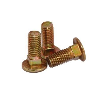 304 aço inoxidável cabeça de carroço semi-redonda parafusos M6-M16 DIN603 grau 8.8 Galvanizado
