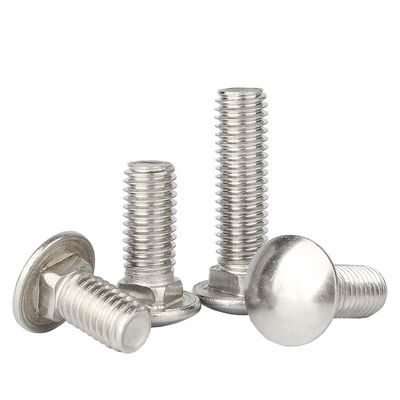 304 aço inoxidável cabeça redonda quadrada pescoço ponte parafuso DIN603 grau 8.8 galvanizado