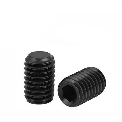 Parafusos de tomada hexadecimal de extremo côncavo fixos DIN913 grau 12.9 304 acabamento simples de aço inoxidável
