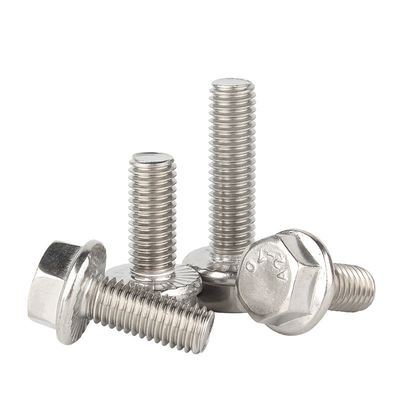 ISO9001 Certificado Grau 8.8 Galvanizado Hexagonal flange parafuso com DIN 6921 Dented Washer