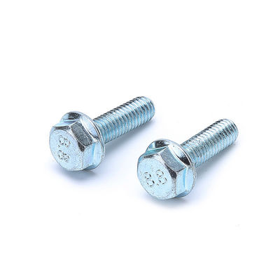 ISO9001 Certificado Grau 8.8 Galvanizado Hexagonal flange parafuso com DIN 6921 Dented Washer