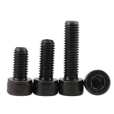 Ferramenta de encosto hexagonal de aço carbono Din912 12,9 grau com cabeça de copo de escurecimento por oxidação