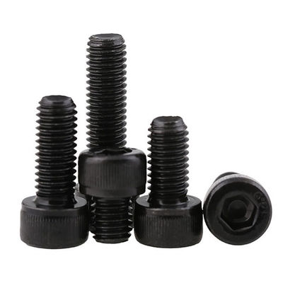 Ferramenta de encosto hexagonal de aço carbono Din912 12,9 grau com cabeça de copo de escurecimento por oxidação