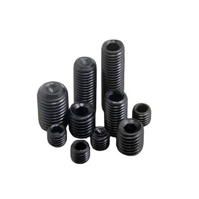 Precision Parts Non-standard Grade 12.9 Concave End Hexagonal Tight Set Screw DIN914 Parafuso de máquina sem cabeça