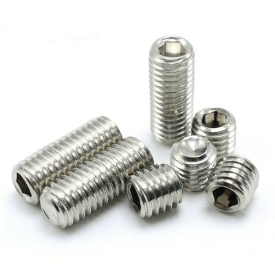 Precision Parts Non-standard Grade 12.9 Concave End Hexagonal Tight Set Screw DIN914 Parafuso de máquina sem cabeça