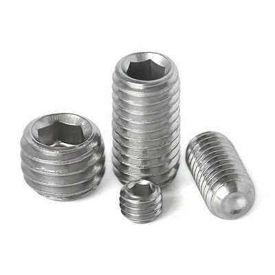 Precision Parts Non-standard Grade 12.9 Concave End Hexagonal Tight Set Screw DIN914 Parafuso de máquina sem cabeça