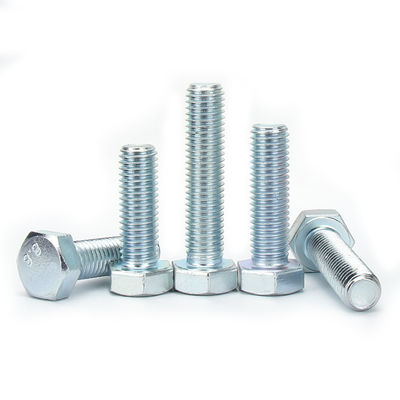 ISO9001 Certificado de Força Ferro Galvanizado Hex Bolt DIN933 para Aplicações Aeroespaciais