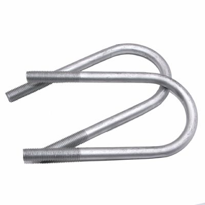 Mecânico 304 de aço inoxidável U-bolt DIN3570 Horseback Pipe Clamp Embedded U-Clamp