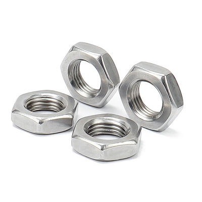 Galvanizado a quente 304 aço inoxidável Filamento fino Hexagonal Nut DIN439