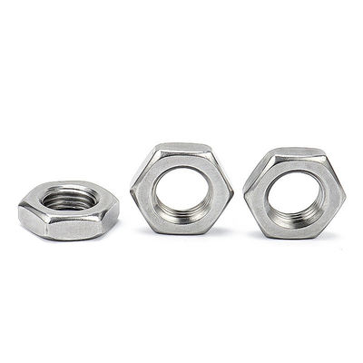 Galvanizado a quente 304 aço inoxidável Filamento fino Hexagonal Nut DIN439