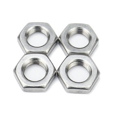 Galvanizado a quente 304 aço inoxidável Filamento fino Hexagonal Nut DIN439