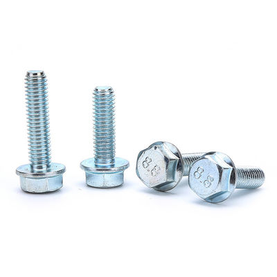 DIN6921 Grau 10.9 Parafuso de flange hexagonal exterior com dentes de flores aconchegados