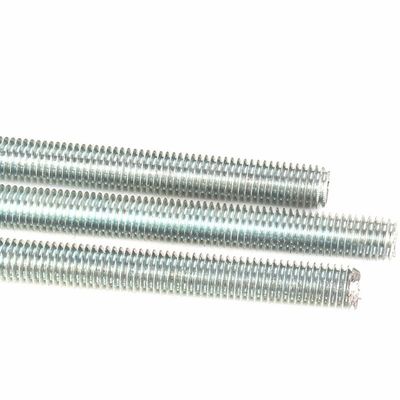 Indústria Barras de Dentes Galvanizadas parafusos roscados DIN975 4,8 Nível Branco