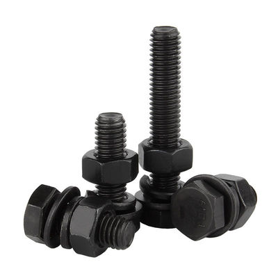 M6 M8 Alta Tensibilidade DIN931 DIN933 Hex Head Bolto e Amarração Grau 4.8 8.8 10.9 12.9 Aço