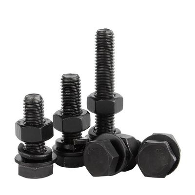 M6 M8 Alta Tensibilidade DIN931 DIN933 Hex Head Bolto e Amarração Grau 4.8 8.8 10.9 12.9 Aço