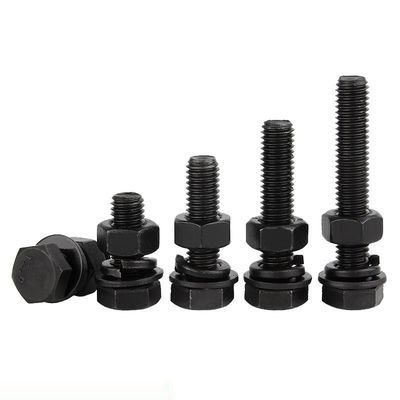 M6 M8 Alta Tensibilidade DIN931 DIN933 Hex Head Bolto e Amarração Grau 4.8 8.8 10.9 12.9 Aço