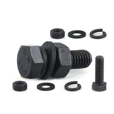 M6 M8 Alta Tensibilidade DIN931 DIN933 Hex Head Bolto e Amarração Grau 4.8 8.8 10.9 12.9 Aço
