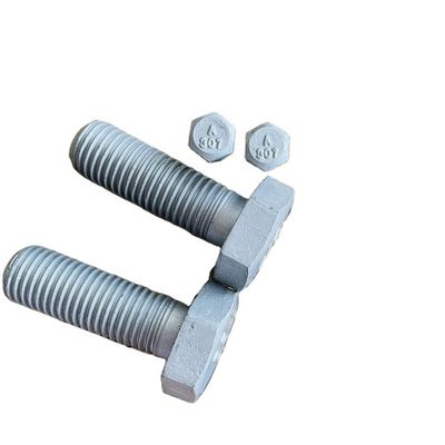 Ferramenta de fixação de parafusos e porcas de aço galvanizado A153 ASTM-A307 Grau 4.8/6.8/8.8/10.9/12.9