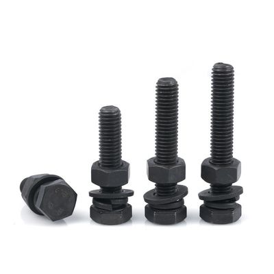 M6 M8 Alta Tensibilidade DIN931 DIN933 Hex Head Bolto e Amarração Grau 4.8 8.8 10.9 12.9 Aço